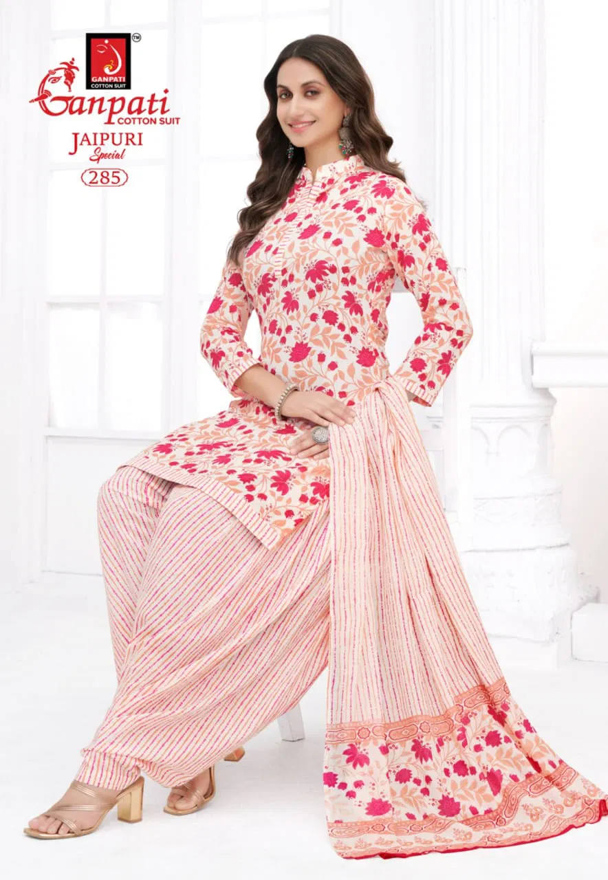 Jaipuri Patiyala Vol 13 By Ganpati Cotton Printed Dress Material Orders In India